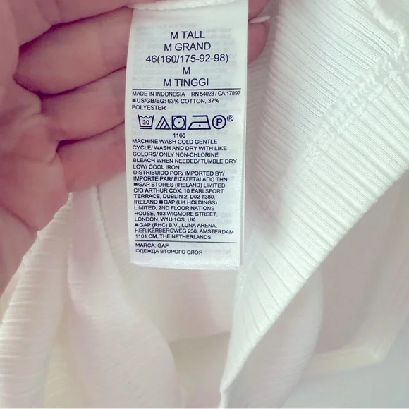 GAP White Ribbed Sleeveless Dress - Picture 4 of 5